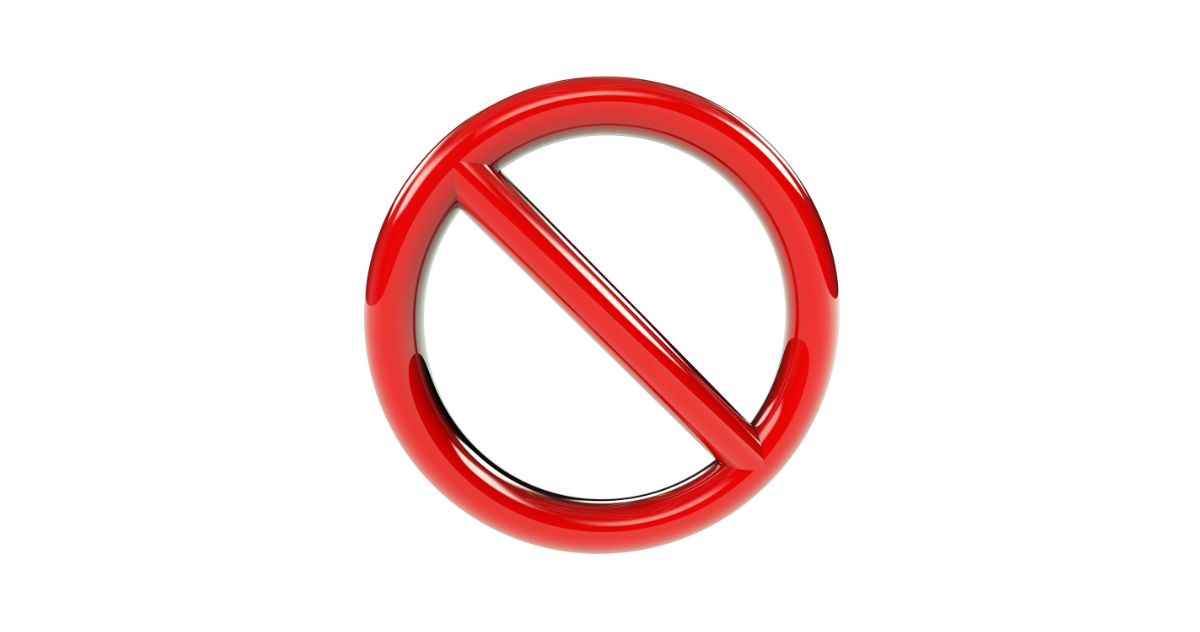 prohibited sign